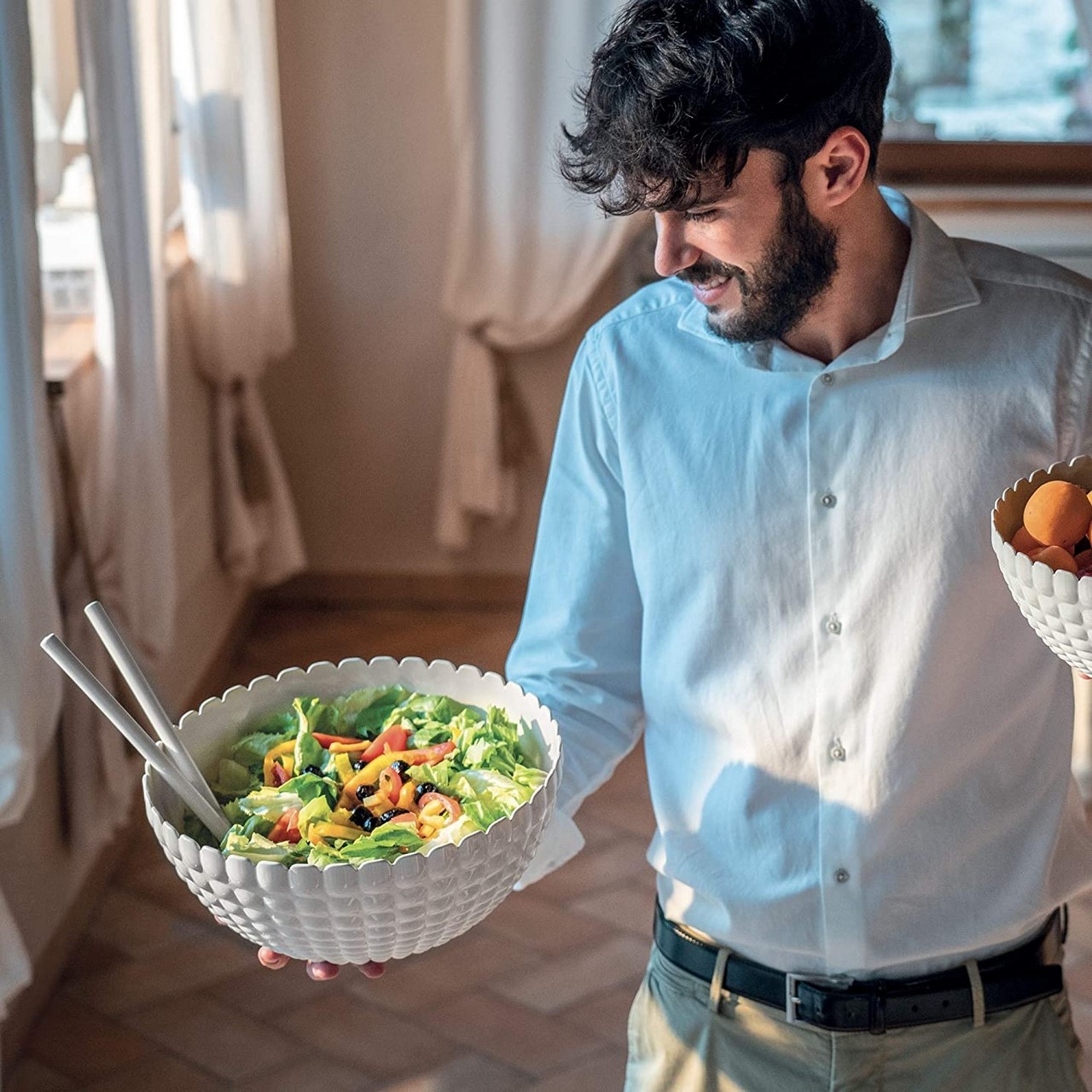 Acquista online Récipient bol Guzzini blanc Tiffany D.30 code 213830156 Guzzini